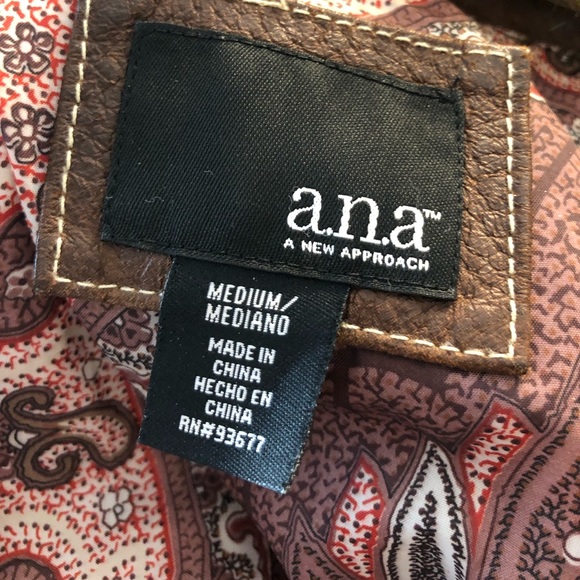 COPY - a.n.a Genuine Leather Jacket with Fur Hood - Picture 7 of 8